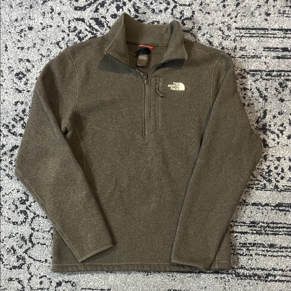 The North Face Men's Zip-Up Sweater in Grey